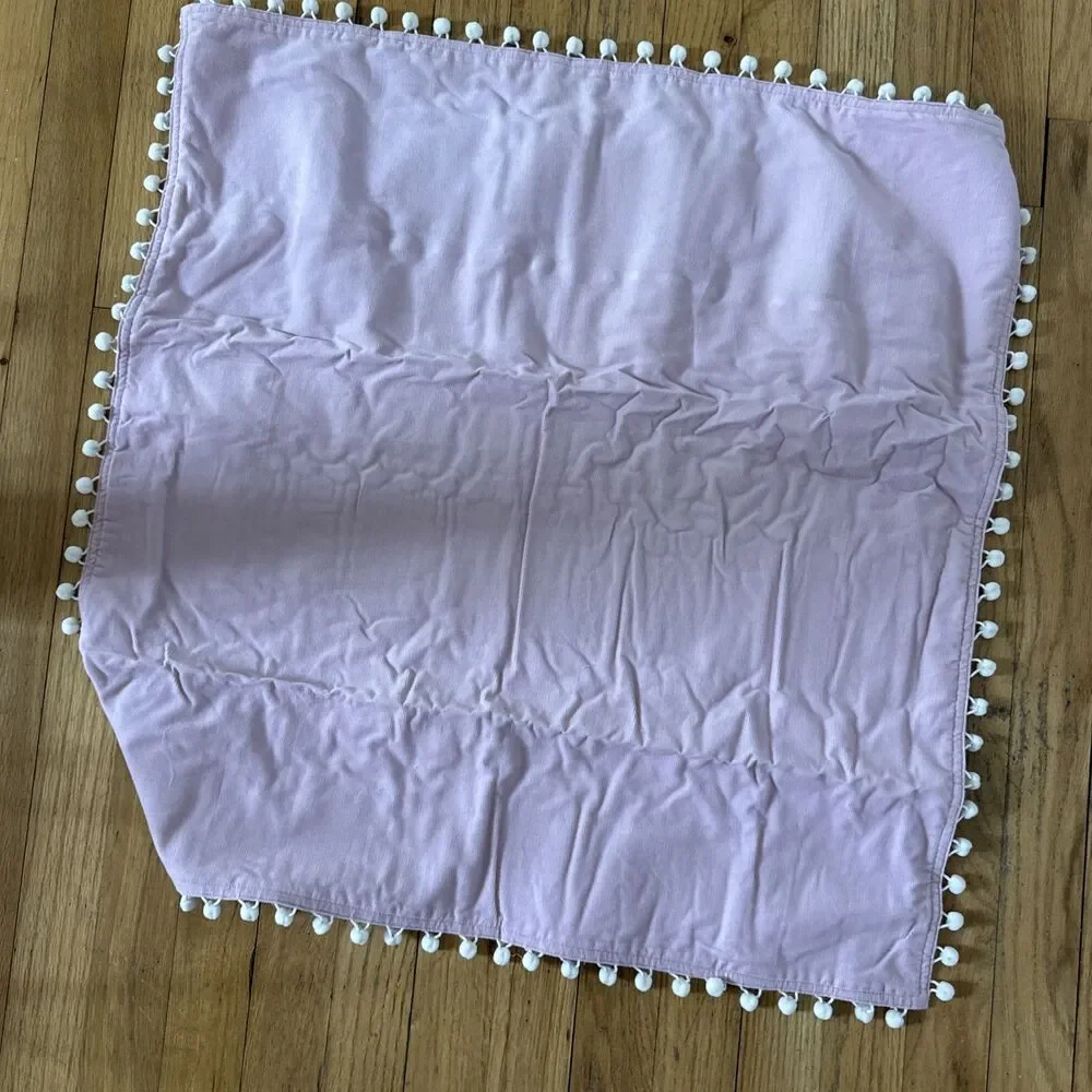 Pottery Barn PB Teen Purple Pink White Corduroy Muffy Cord Sham Cover Set Of 2